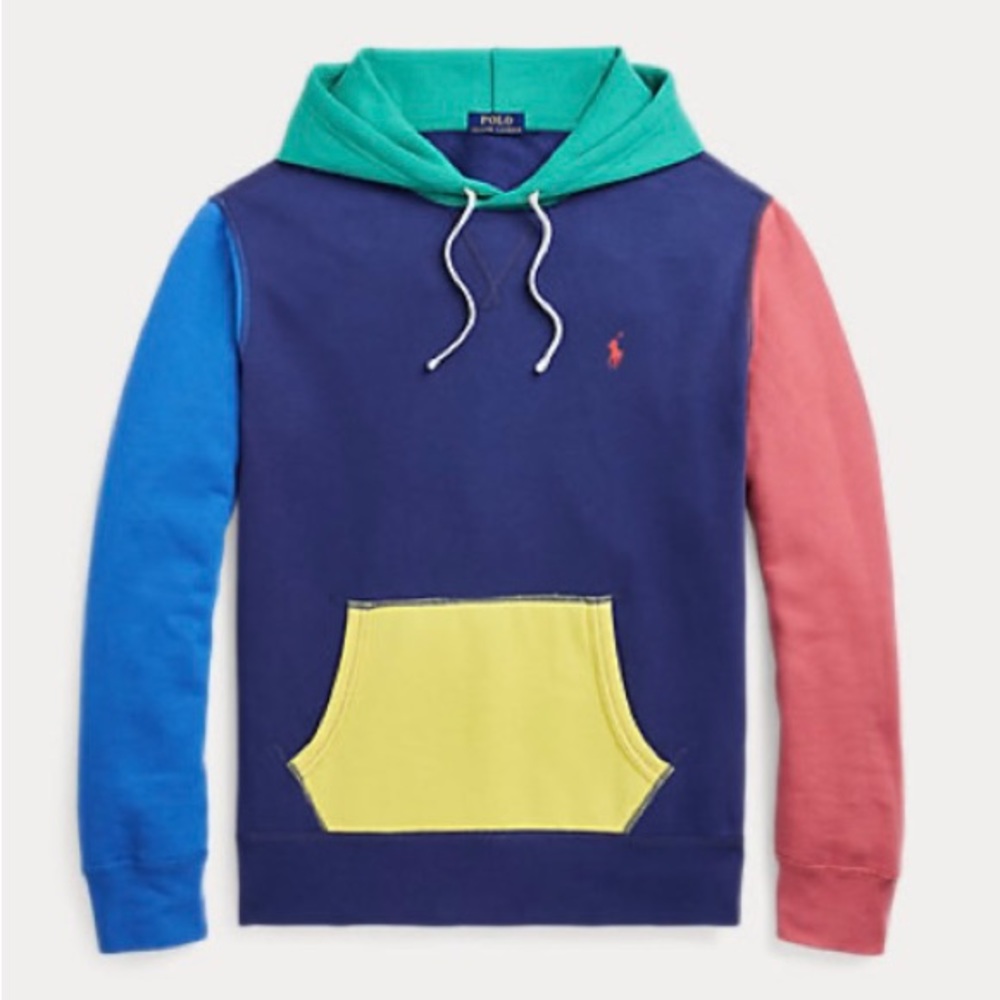 The RL Fleece Color-Blocked Hoodie